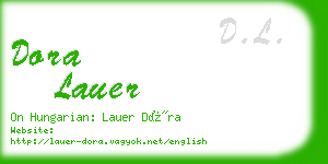 dora lauer business card